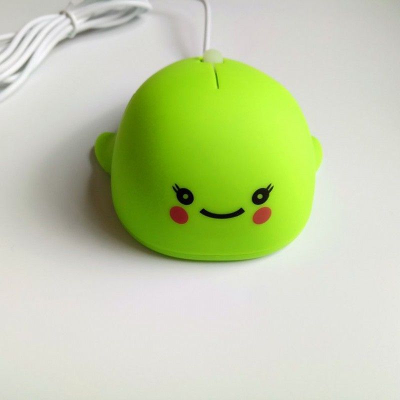The manufacturer directly provides Mini silent dolphin expansion line mouse gift mouse cartoon female notebook cable mouse
