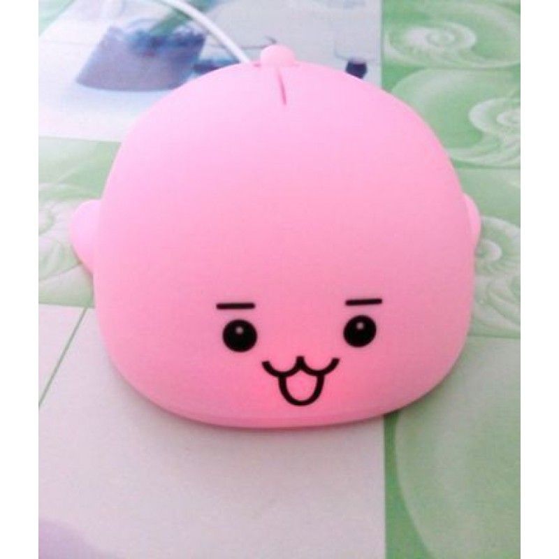 The manufacturer directly provides Mini silent dolphin expansion line mouse gift mouse cartoon female notebook cable mouse
