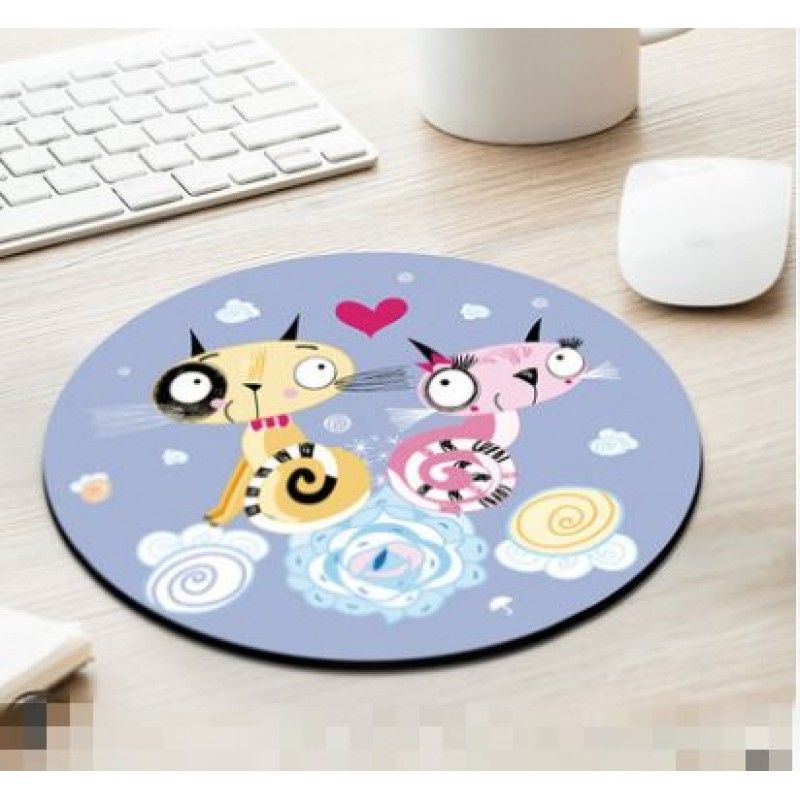 Gift gift round moon mouse pad cross border hot sale mouse pad custom cartoon color picture one for distribution