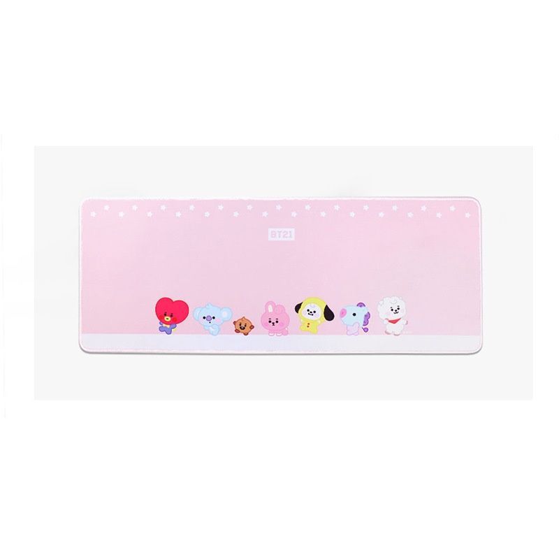 Bt21 bulletproof Youth League big mouse pad female desk pad lovely pink thickened super large office desktop cartoon waterproof