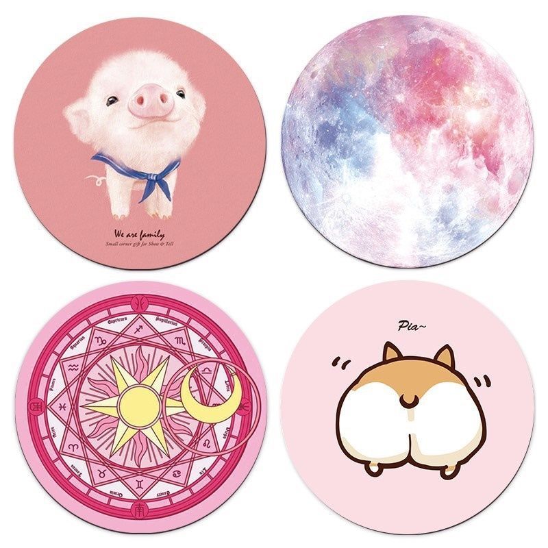 Mouse pad, female ins style, fresh art, super large girl, small cartoon, lovely creativity, simple computer desk pad