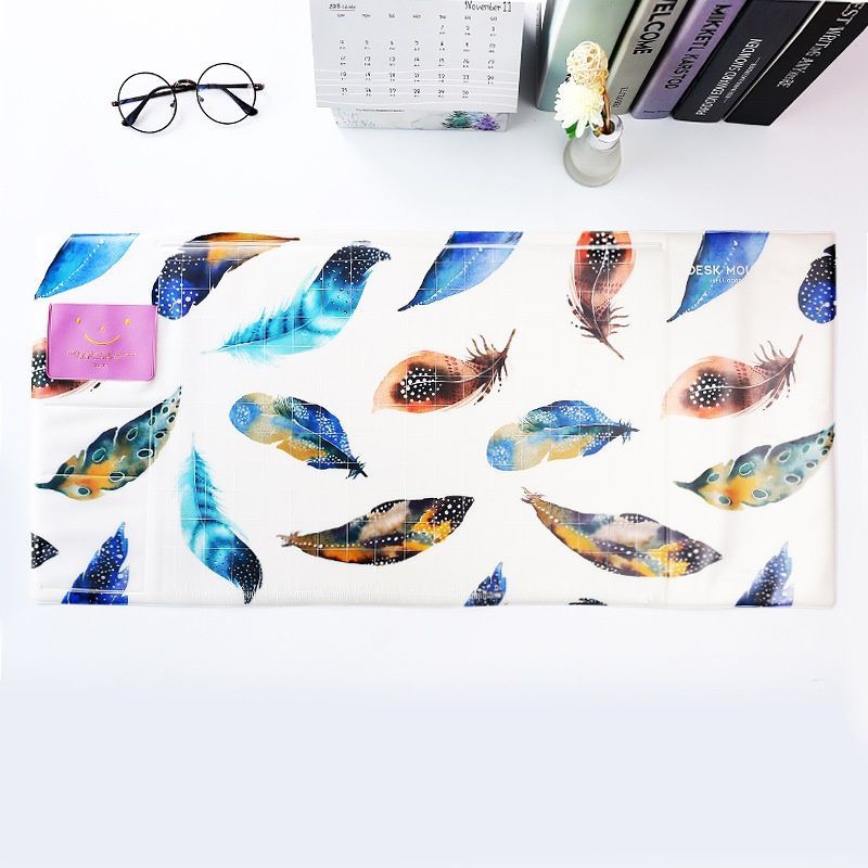 Desk pad lovely fresh multi-functional large computer pad PVC waterproof pad candy color thickened mouse pad