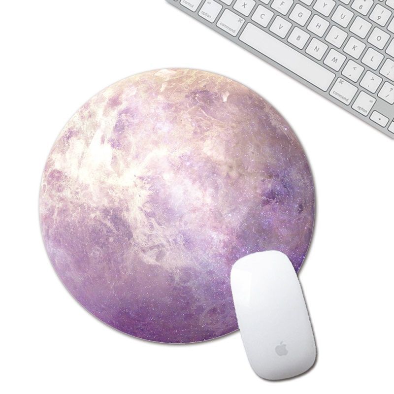 Round natural rubber mouse pad small fresh notebook computer personality creativity star mouse pad