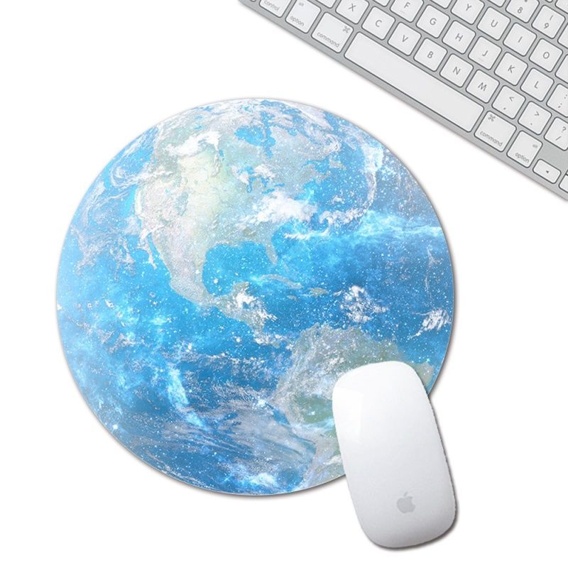 Round natural rubber mouse pad small fresh notebook computer personality creativity star mouse pad