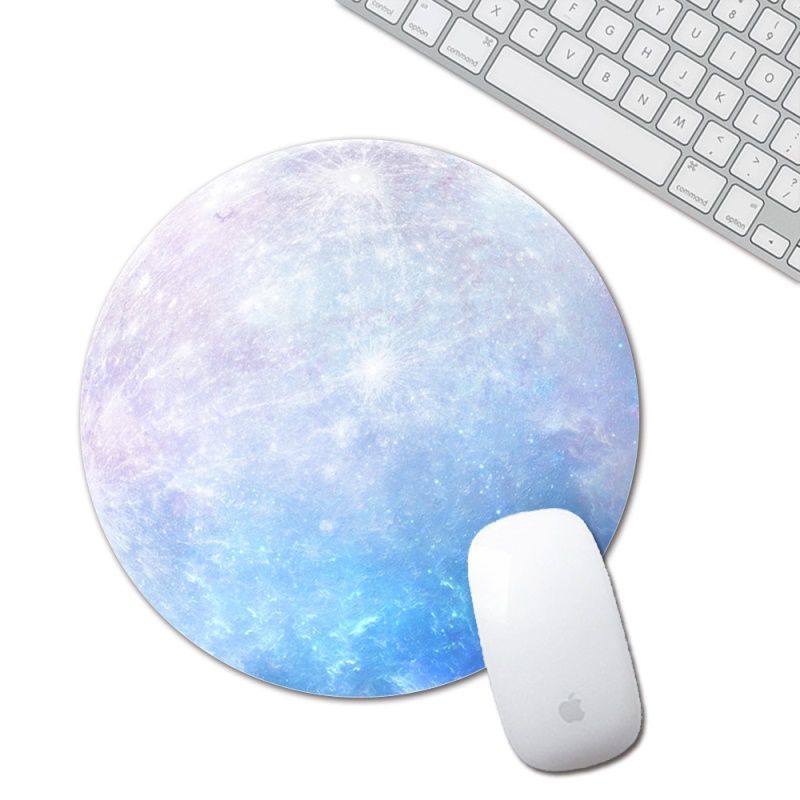 Round natural rubber mouse pad small fresh notebook computer personality creativity star mouse pad