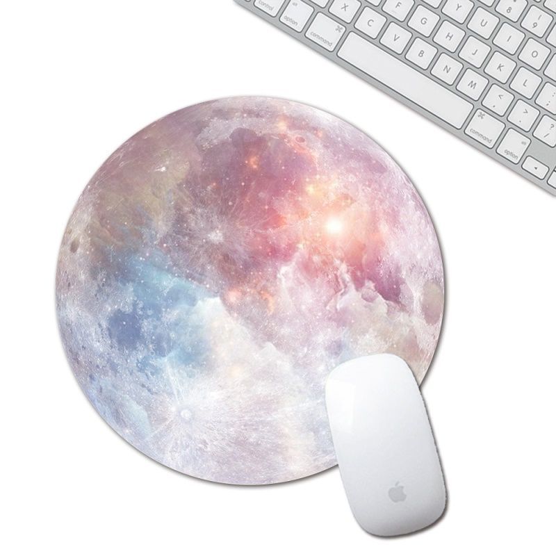 Round natural rubber mouse pad small fresh notebook computer personality creativity star mouse pad
