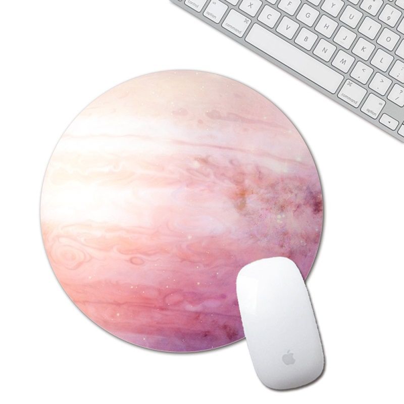 Round natural rubber mouse pad small fresh notebook computer personality creativity star mouse pad