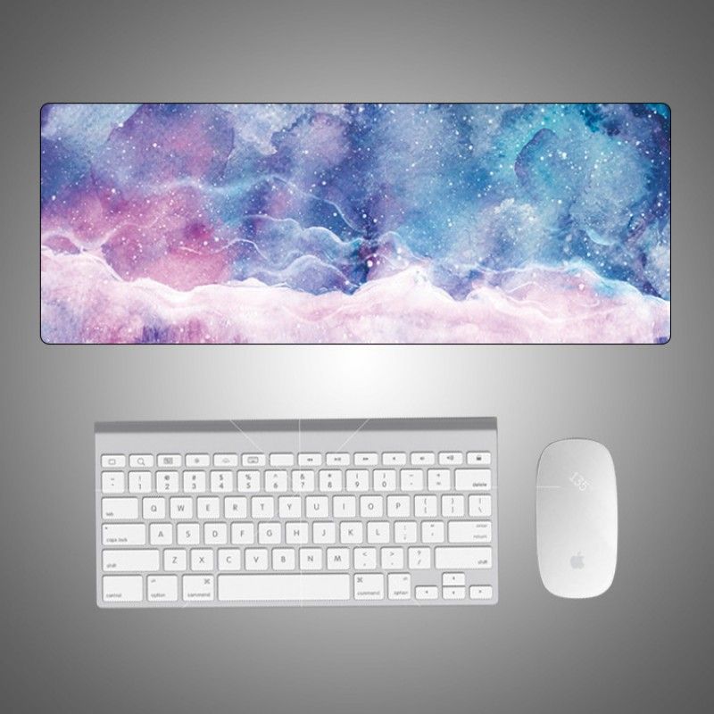 A creative marble color desk mat, super large mous...
