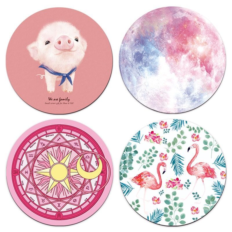 Gift gift round moon mouse pad cross border hot sale mouse pad custom cartoon color picture one for distribution