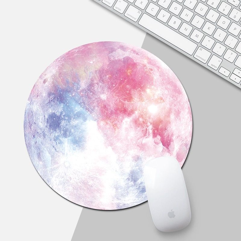 Gift gift round moon mouse pad cross border hot sale mouse pad custom cartoon color picture one for distribution