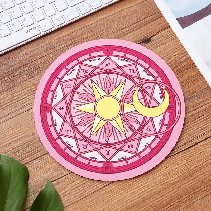 Gift gift round moon mouse pad cross border hot sale mouse pad custom cartoon color picture one for distribution