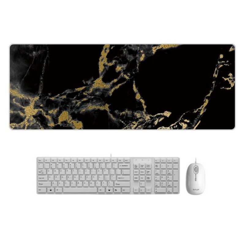 A creative marble color desk mat, super large mouse mat, cartoon office factory direct sales