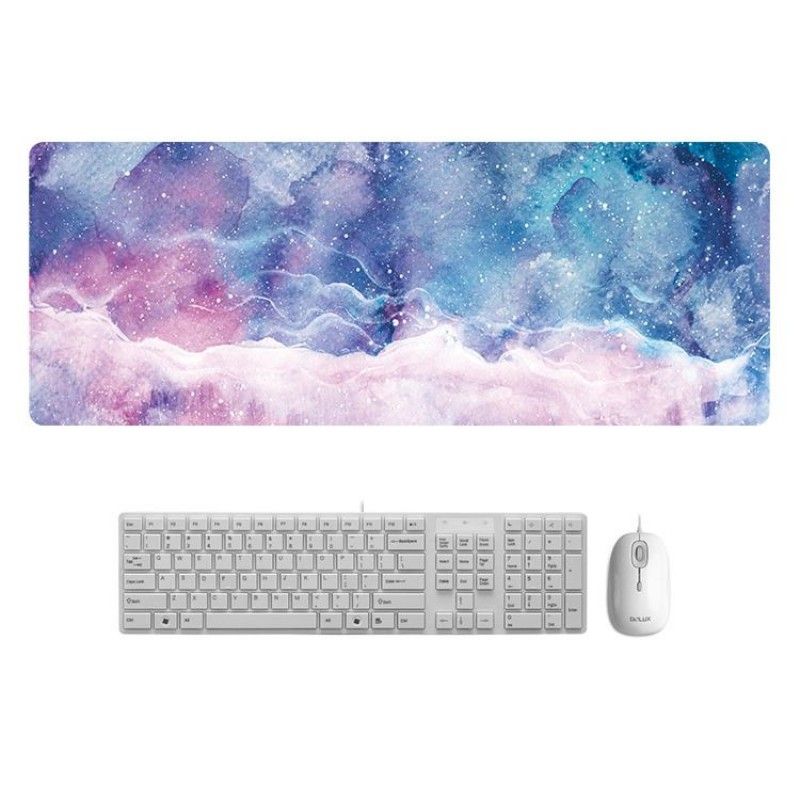 A creative marble color desk mat, super large mouse mat, cartoon office factory direct sales