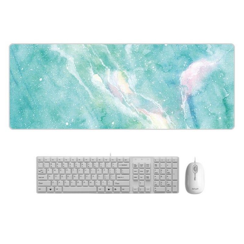 A creative marble color desk mat, super large mouse mat, cartoon office factory direct sales