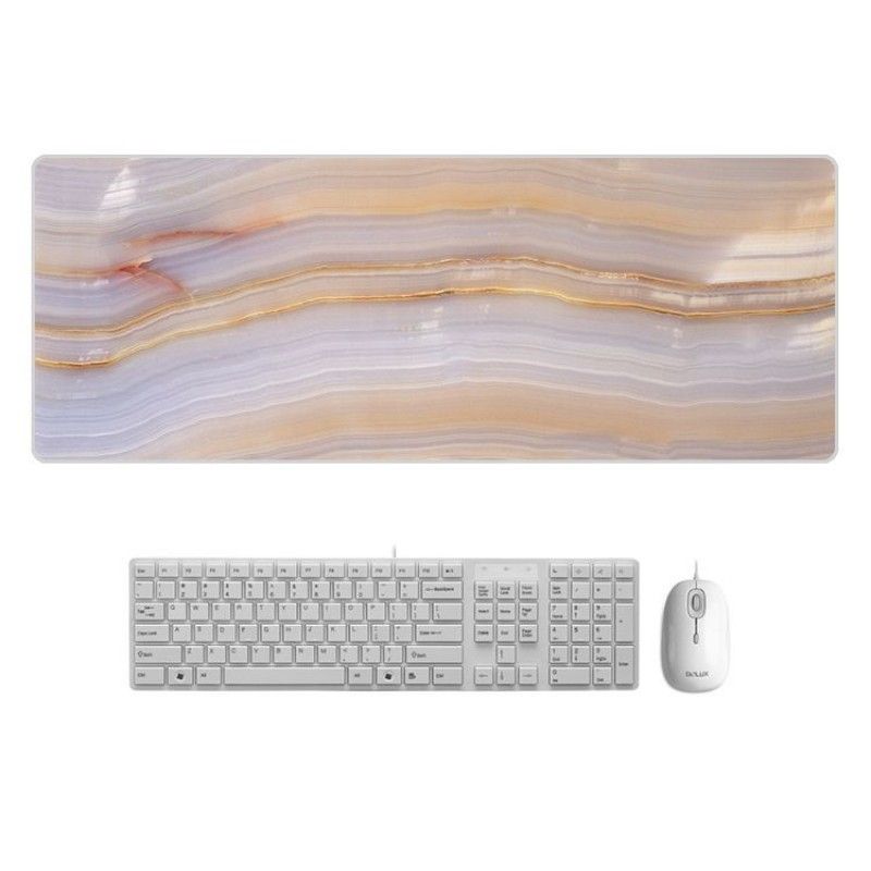 A creative marble color desk mat, super large mouse mat, cartoon office factory direct sales