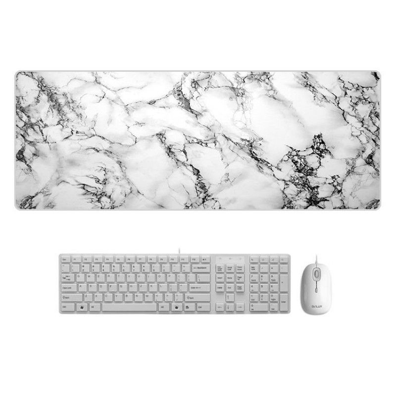 A creative marble color desk mat, super large mouse mat, cartoon office factory direct sales