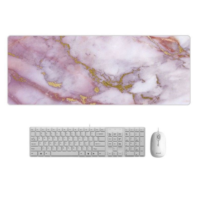 A creative marble color desk mat, super large mouse mat, cartoon office factory direct sales