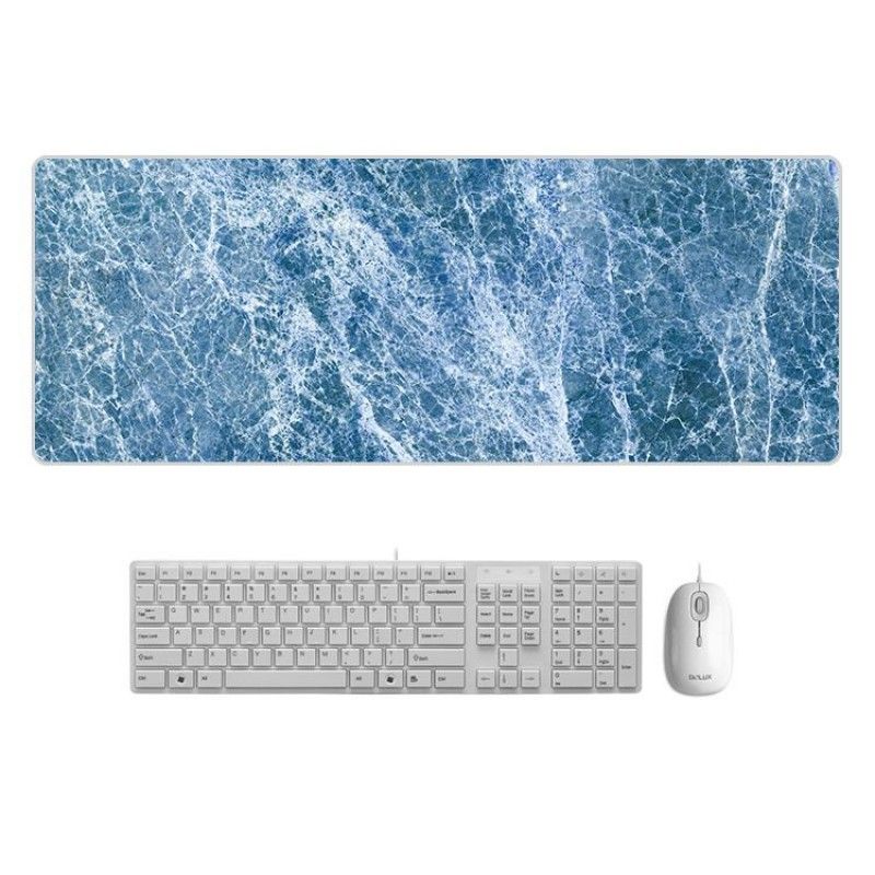 A creative marble color desk mat, super large mouse mat, cartoon office factory direct sales