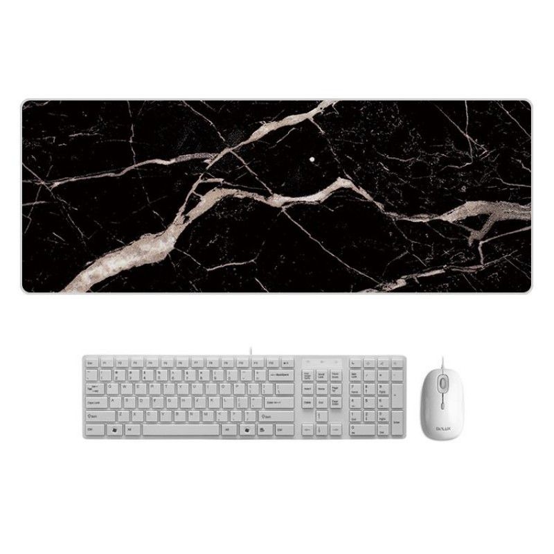 A creative marble color desk mat, super large mouse mat, cartoon office factory direct sales