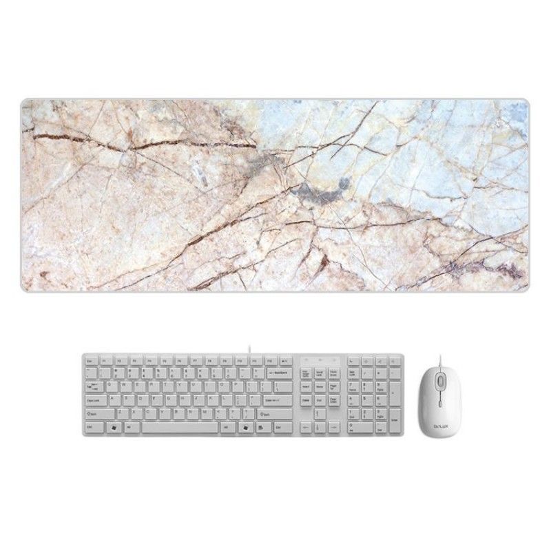 A creative marble color desk mat, super large mouse mat, cartoon office factory direct sales