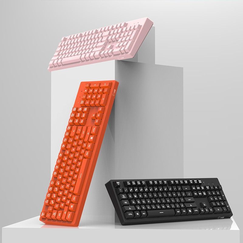 Cross border wholesale dks100 film keyboard office home desktop laptop cable USB interface keyboard
