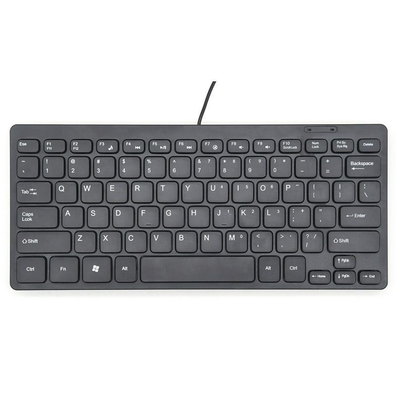 Thin cable keyboard, multimedia mini mini keyboard, notebook computer, USB key, waterproof
