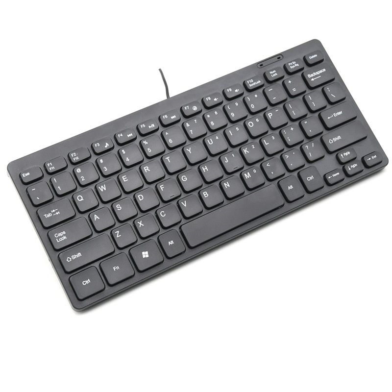 Thin cable keyboard, multimedia mini mini keyboard, notebook computer, USB key, waterproof
