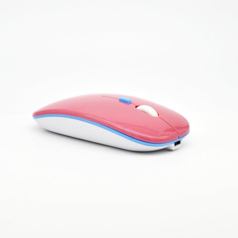 Ultra thin notebook computer mouse USB wireless 2.4G rechargeable silent lazy mouse customizable logo 