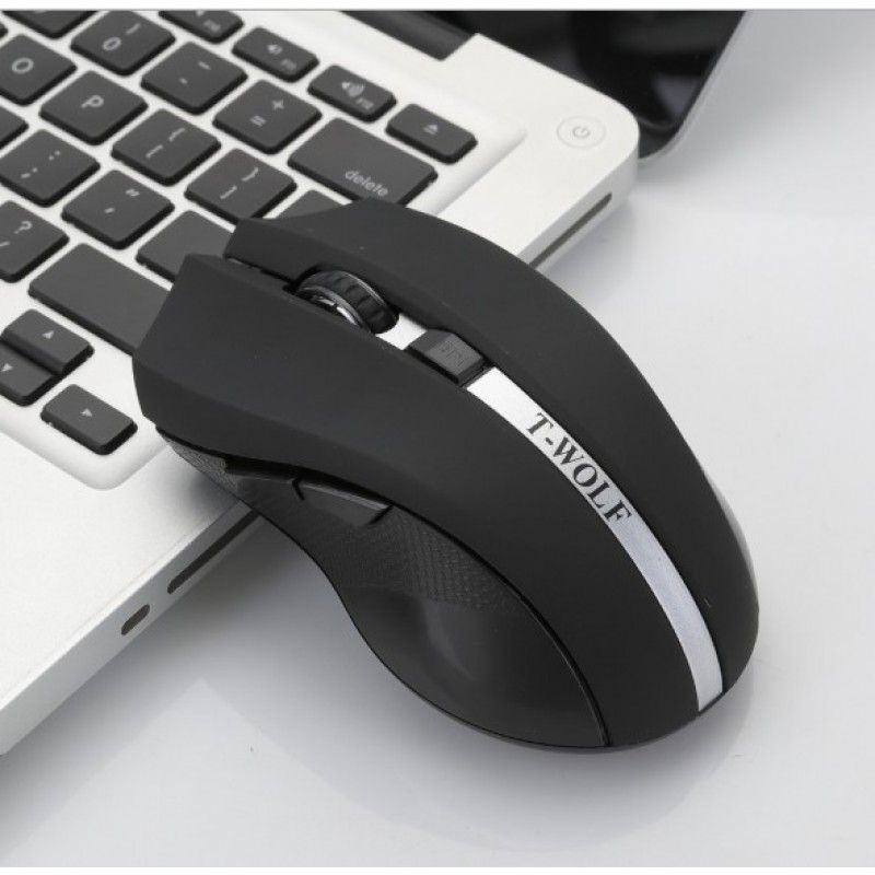 Thunder wolf Q5 mouse notebook computer mute silent matte business office 2.4GH game wireless mouse 