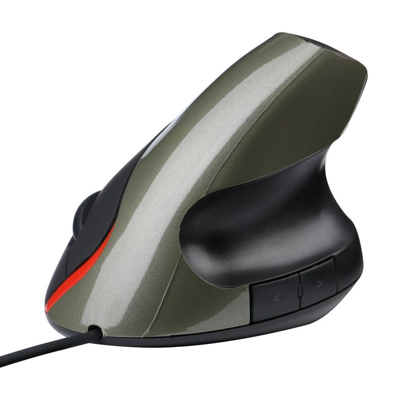 Factory wholesale new USB wired ergonomics vertical mouse upright wrist mouse 5-button photoelectric mouse 