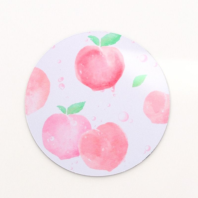 Personality dream planet mouse pad soft rubber pad small fresh student anti slip round notebook pad 