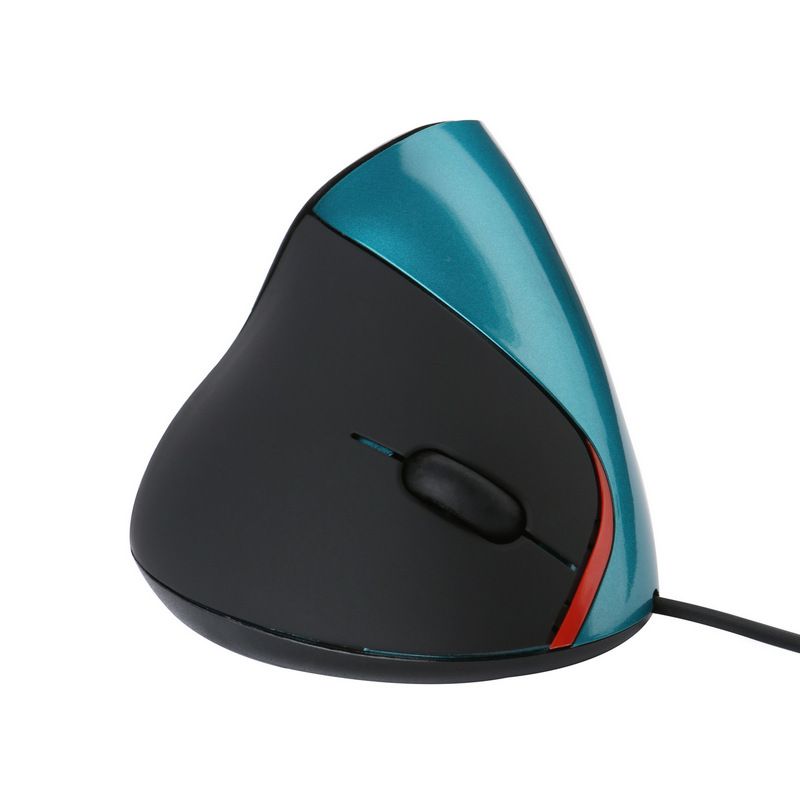 Factory wholesale new USB wired ergonomics vertical mouse upright wrist mouse 5-button photoelectric mouse 