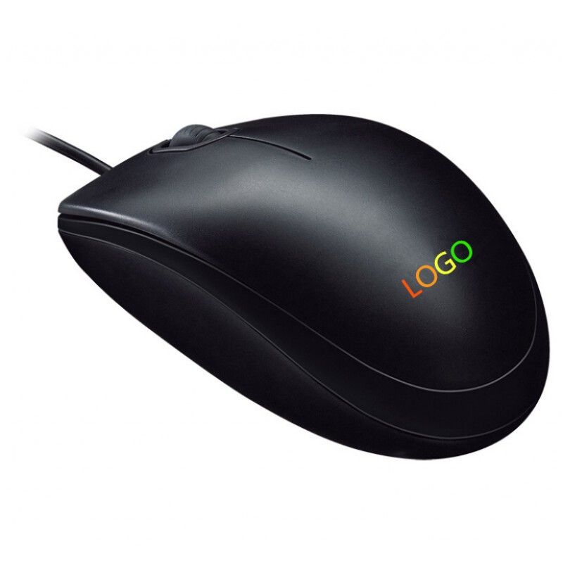 Suitable for Logitech M100R high grade blister sealed notebook office game home USB wired black and white mouse 