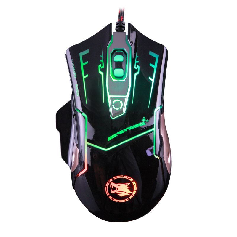 Jinglei wired luminous game mouse lolcf eat chicken professional electronic competition USB Internet bar horse factory wholesale 