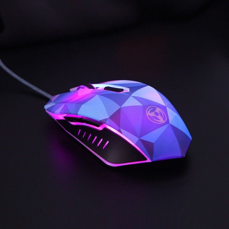 Game mouse diamond version magic color backlight horse herder wired USB laptop photoelectric mouse 