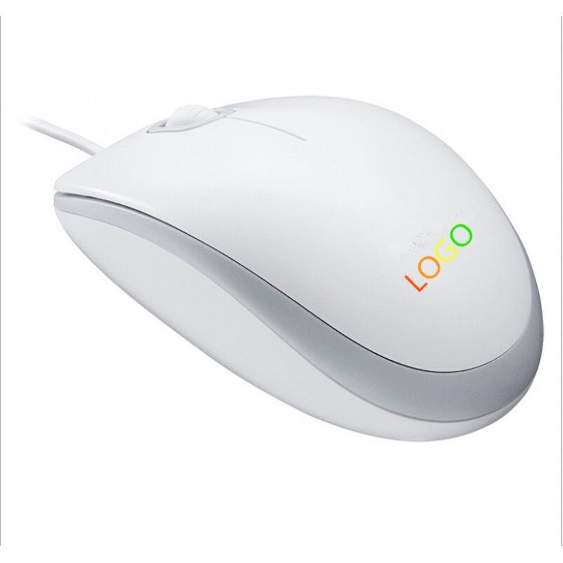 Suitable for Logitech M100R high grade blister sealed notebook office game home USB wired black and white mouse 