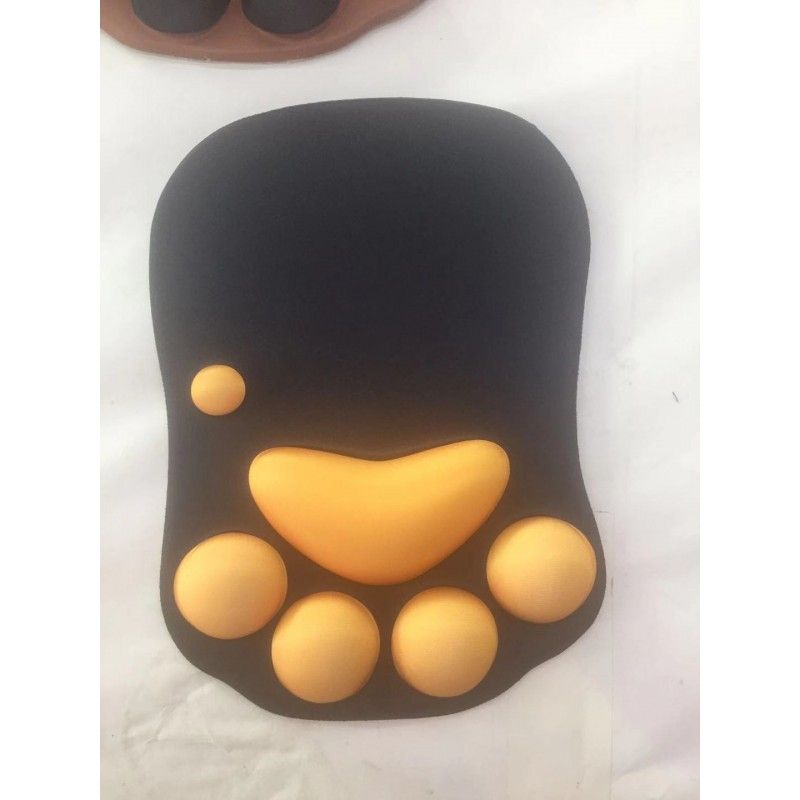 Top selling 3D cartoon mouse pad cat claw natural environmental protection silicone wrist guard mouse pad color self determined 