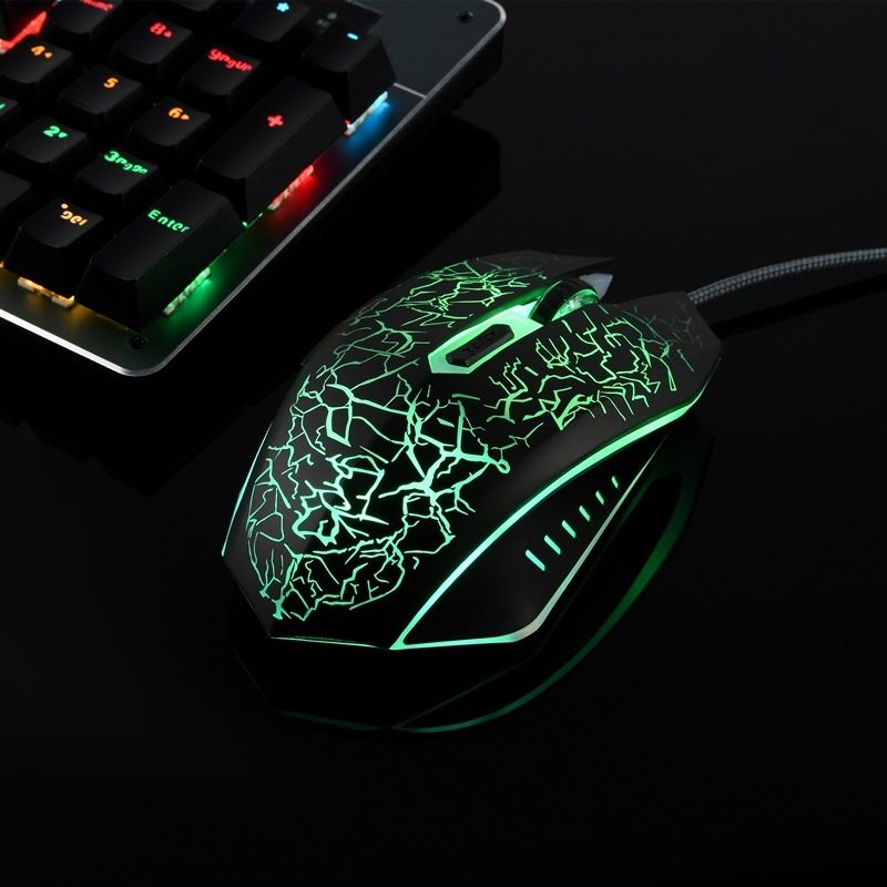 Herdsman 6D wired mouse photoelectric lol eat chicken e-game Internet cafe version of the game mouse manufacturers direct sales 