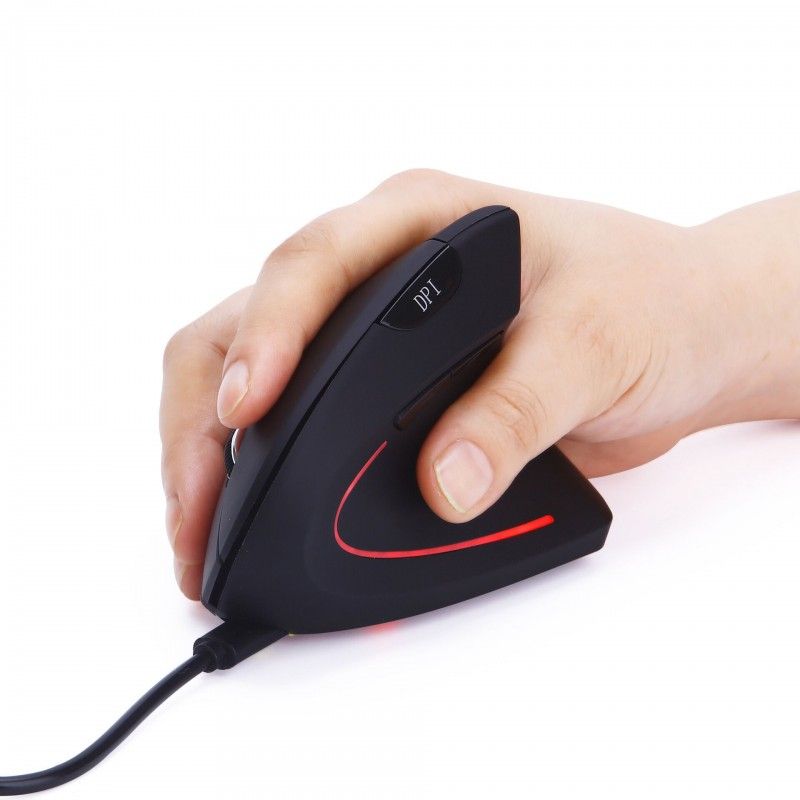 Mouse prevention mouse hand vertical wireless charging mouse light saving radio type computer notebook office game 