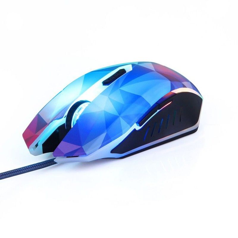 Game mouse diamond version magic color backlight horse herder wired USB laptop photoelectric mouse 