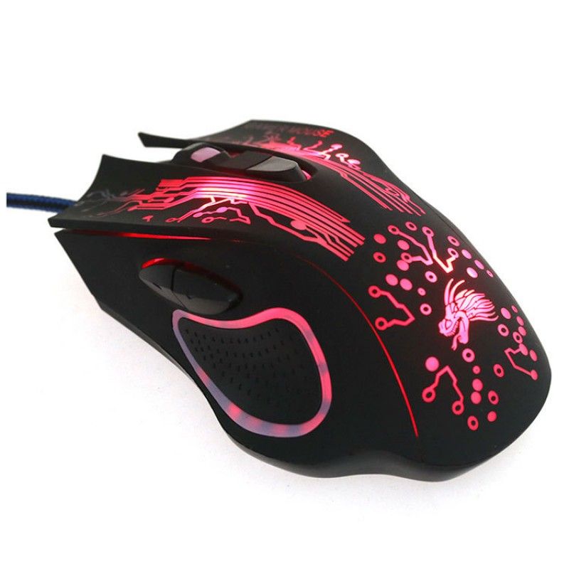 Computer accessories luminous USB wired mouse herdsman Internet bar office game mouse manufacturer wholesale cross border 