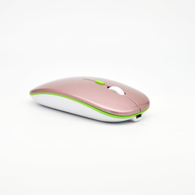 Ultra thin notebook computer mouse USB wireless 2.4G rechargeable silent lazy mouse customizable logo 