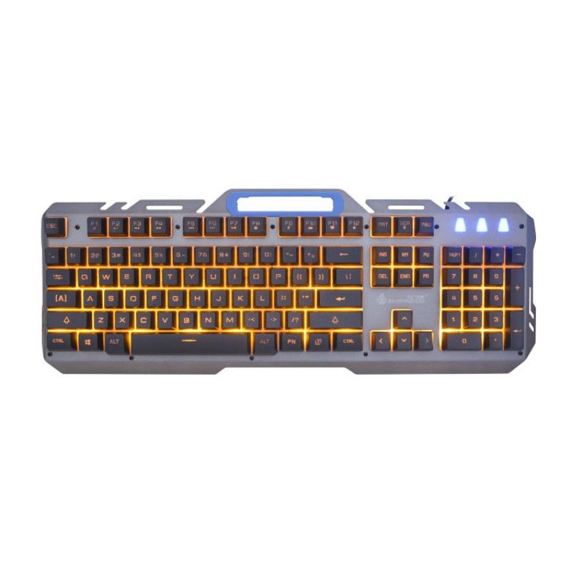 Virtual battleship e-game keyboard metal word through backlight keyboard two color key cap desktop factory wholesale 