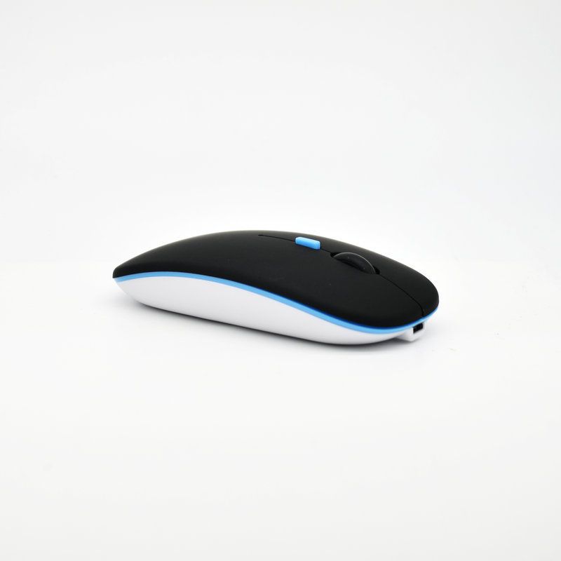 Ultra thin notebook computer mouse USB wireless 2.4G rechargeable silent lazy mouse customizable logo 