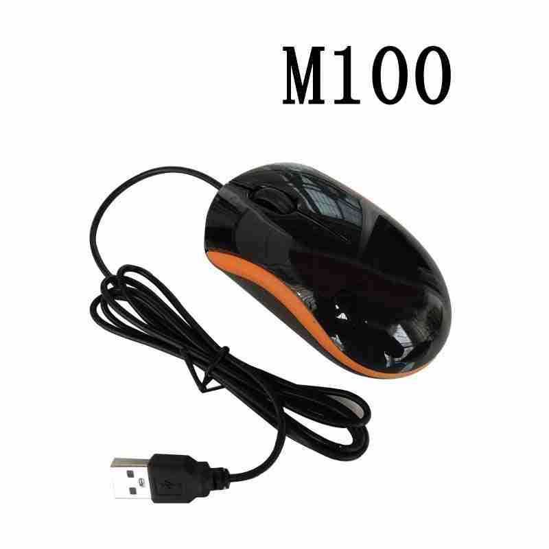 Optical cable mouse M100 electronic competition USB desktop computer cross border audio optical mouse M50 office and home 
