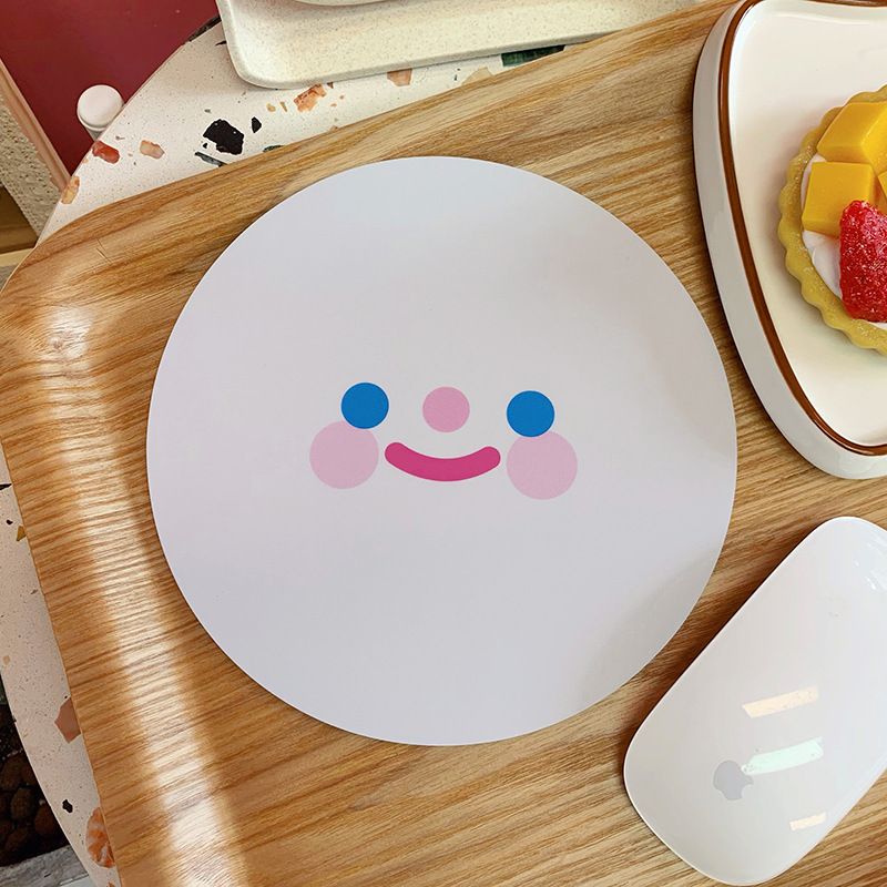 Ins wind Japan personality creative mini computer mouse pad cute smile cloud avocado mouse pad small 