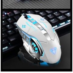 Aula tarantula 2.4G wireless mouse rechargeable si...
