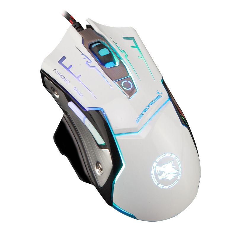 Jinglei wired luminous game mouse lolcf eat chicken professional electronic competition USB Internet bar horse factory wholesale 