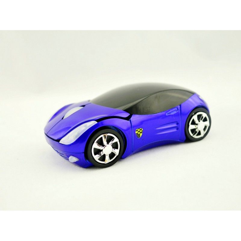 Wholesale lithium battery wireless charging version of Ferrari sports car game cute ultra thin desktop notebook optical mouse 