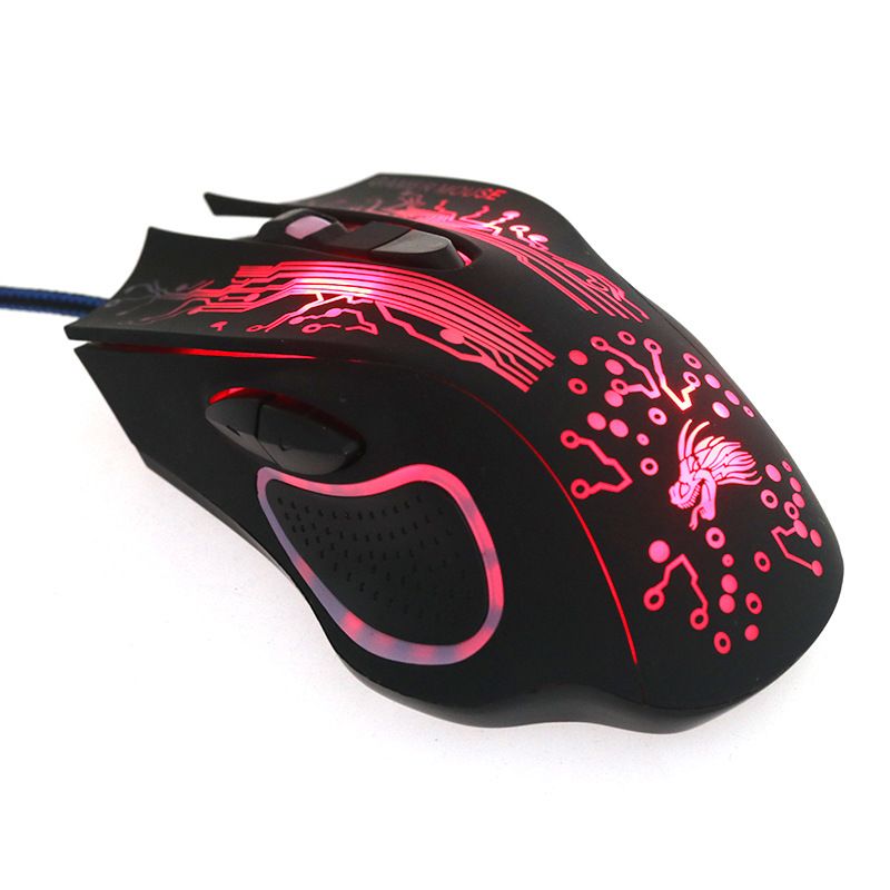 Computer accessories luminous USB wired mouse herdsman Internet bar office game mouse manufacturer wholesale cross border 
